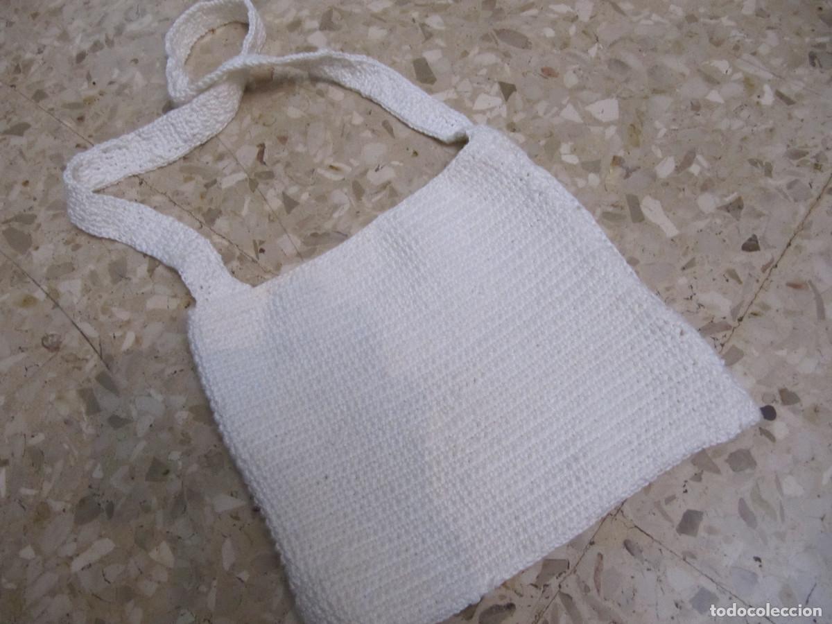 Vintage: BOLSO PEQUE&Ntilde;O DE GANCHILLO - Foto 8
