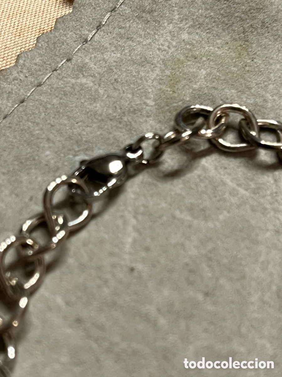 Vintage: Pulsera eslab&oacute;n plateada con &ldquo;Pez&rdquo; - Foto 3