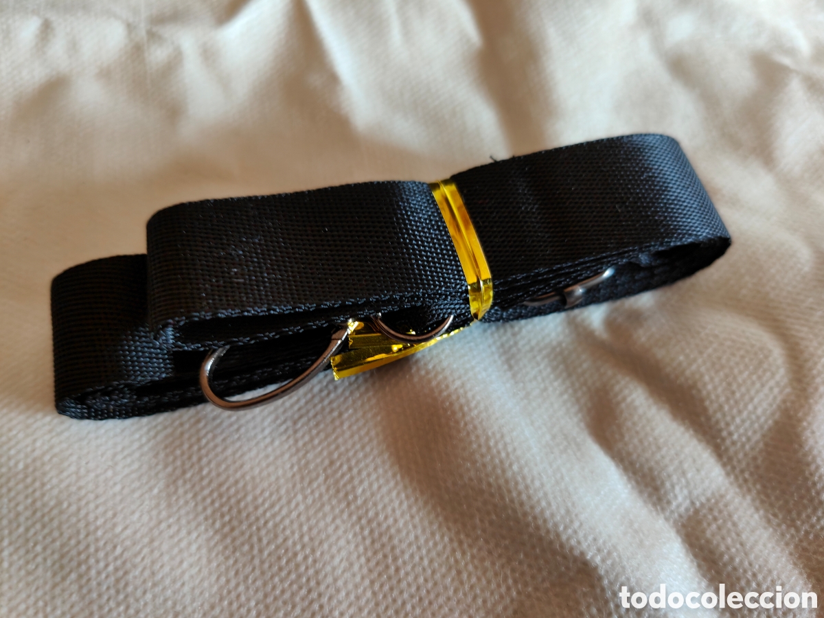 Vintage: BANDOLERA DE PIEL NEGRA - Foto 4