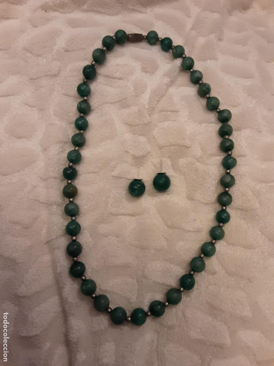 Vintage: Antiguo collar de color verde - Foto 2