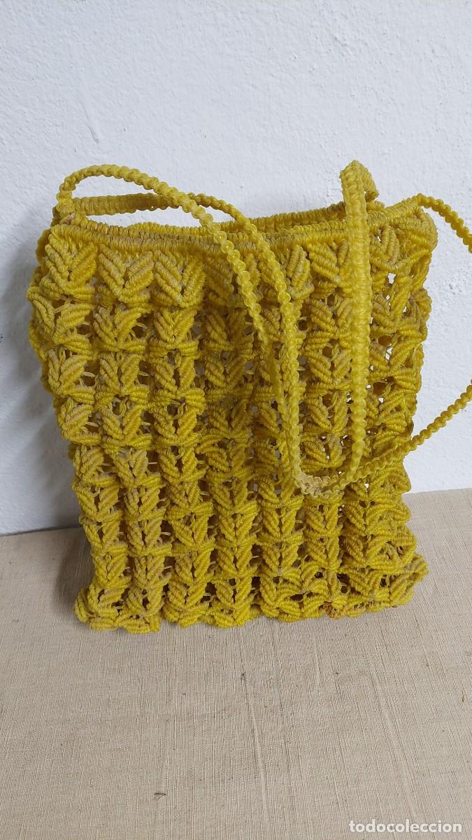 Vintage: Bolso vintage de la compra a ganchillo plastico - Foto 1