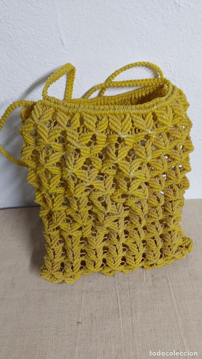Vintage: Bolso vintage de la compra a ganchillo plastico - Foto 2