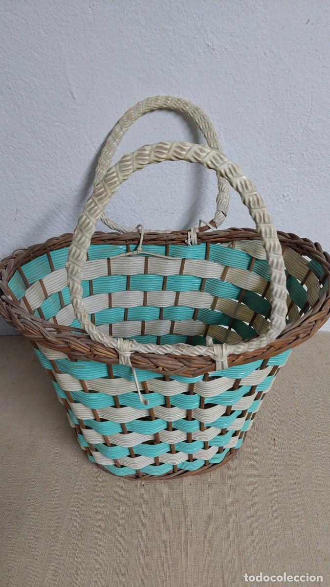 Vintage: Bolso vintage de la compra enea y plastico - Foto 3