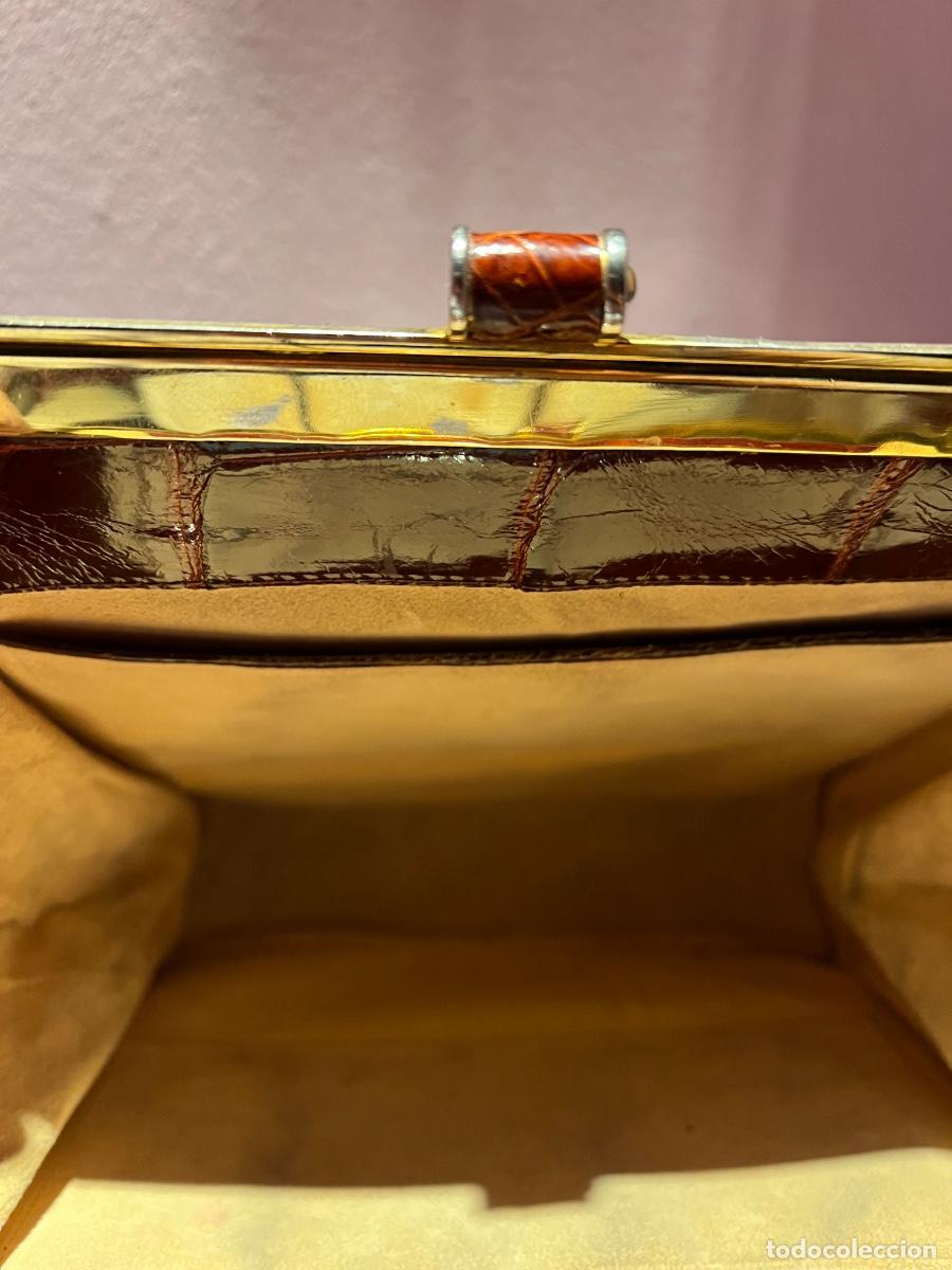 Vintage: Bolso de piel de cocodrilo - Foto 3
