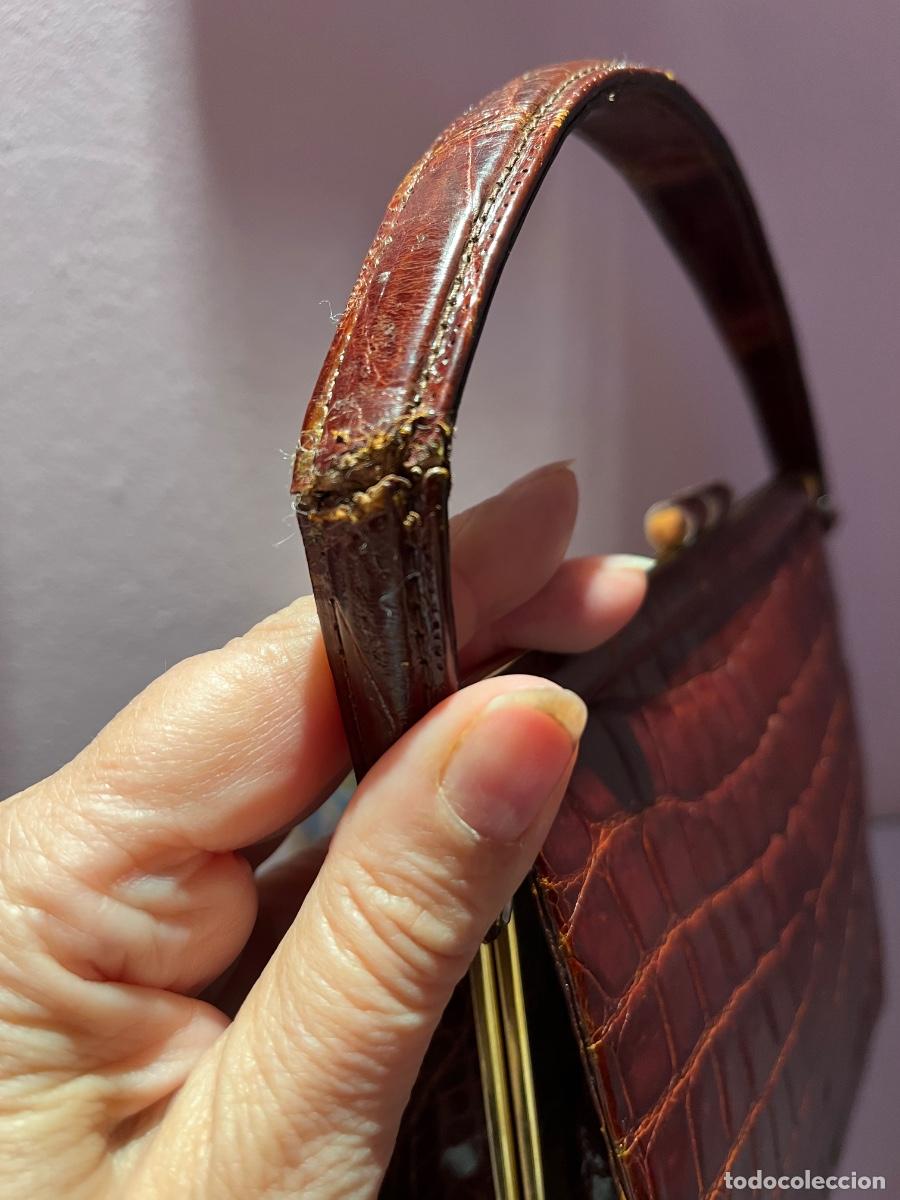 Vintage: Bolso de piel de cocodrilo - Foto 9