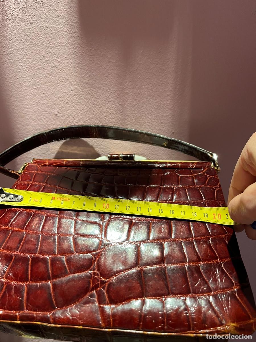 Vintage: Bolso de piel de cocodrilo - Foto 11
