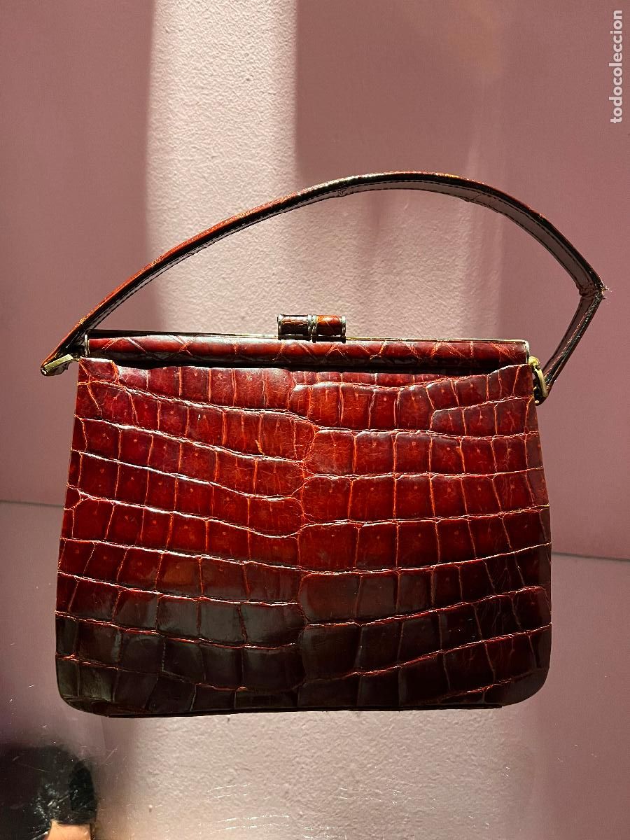 Vintage: Bolso de piel de cocodrilo - Foto 1