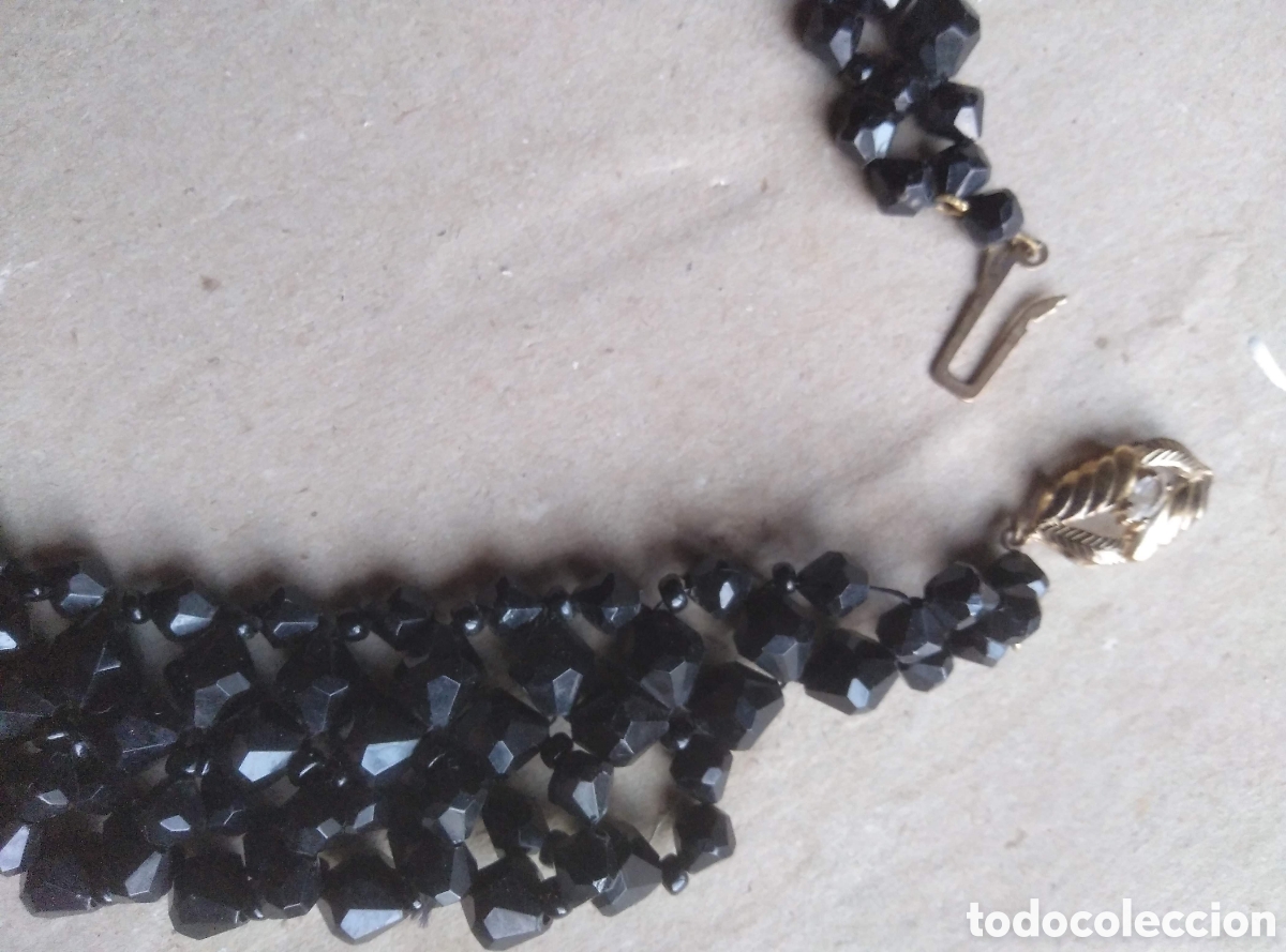 Vintage: Collar corto de negro brillante - Foto 4