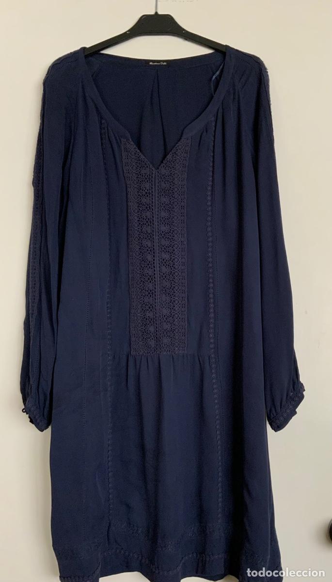 Vintage: VESTIDO DE SEDA MASSIMO DUTTI TALLA 44 - Foto 8