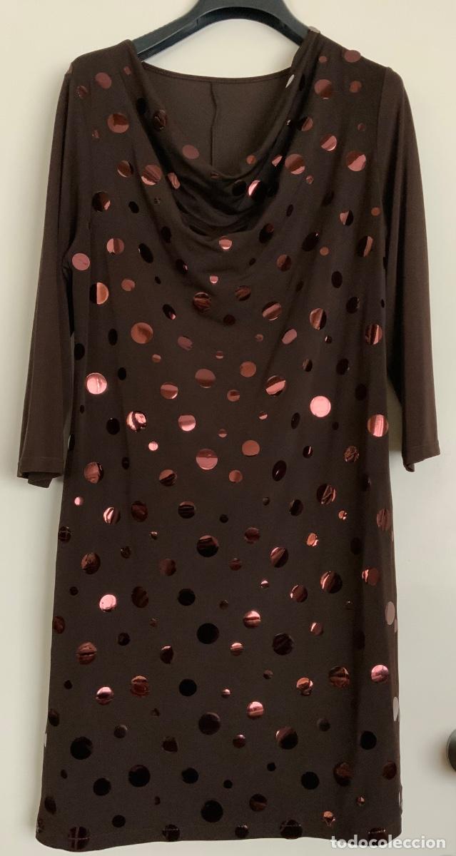 Vintage: VESTIDO MARRON TALLA L - Foto 1
