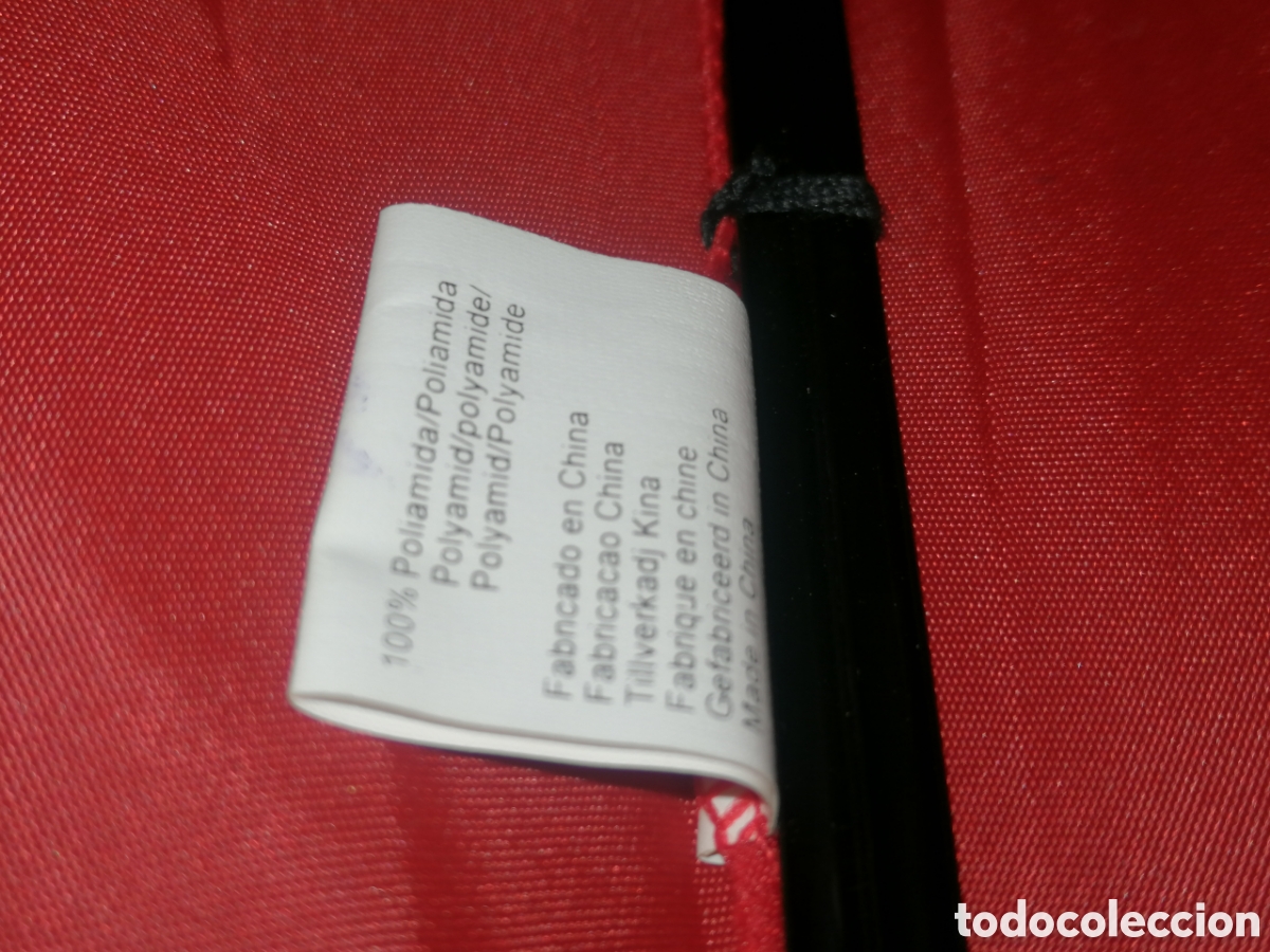 Vintage: Paraguas Massimo Dutti, rojo nuevo - Foto 6