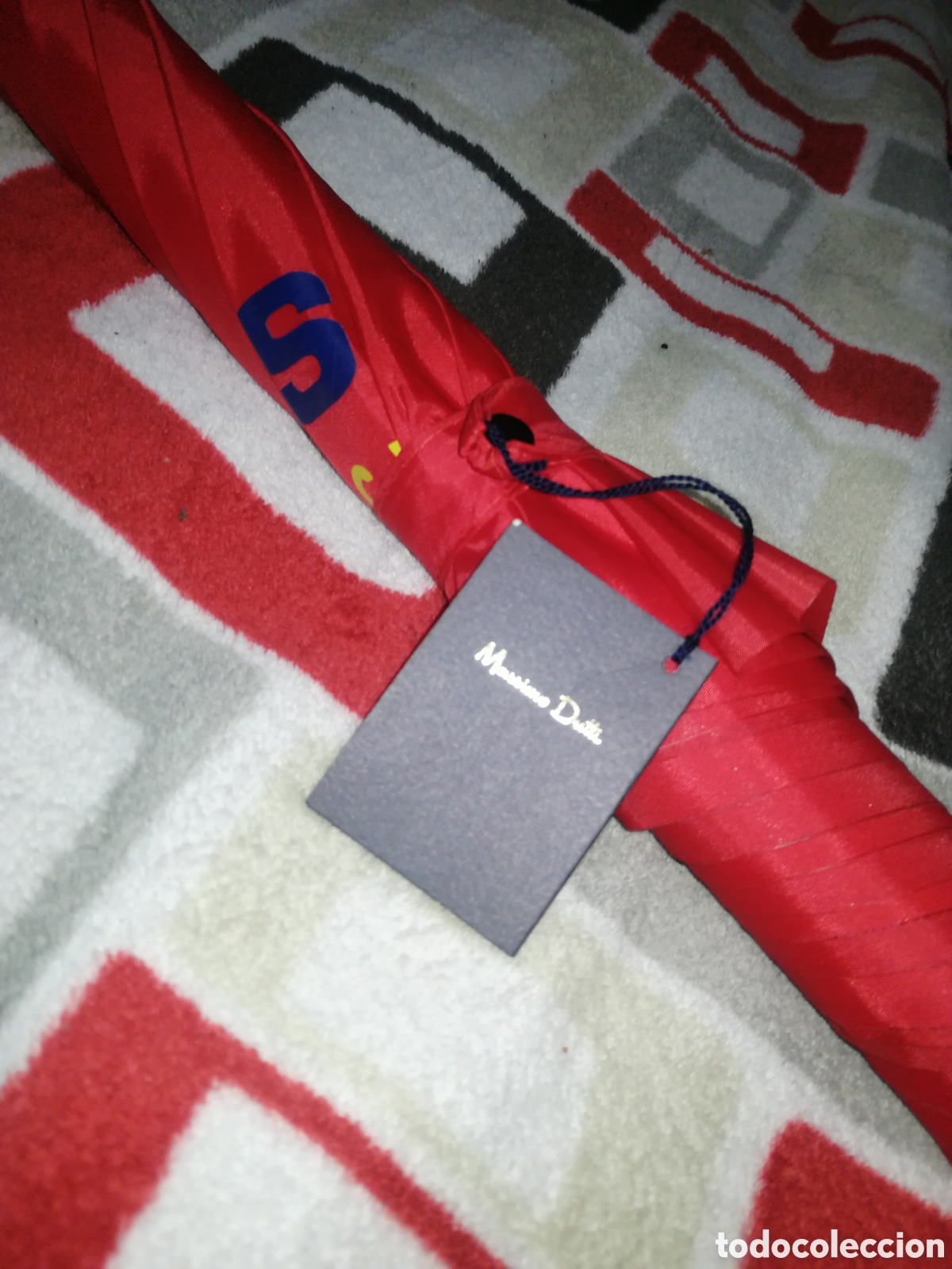 Vintage: Paraguas Massimo Dutti, rojo nuevo - Foto 7