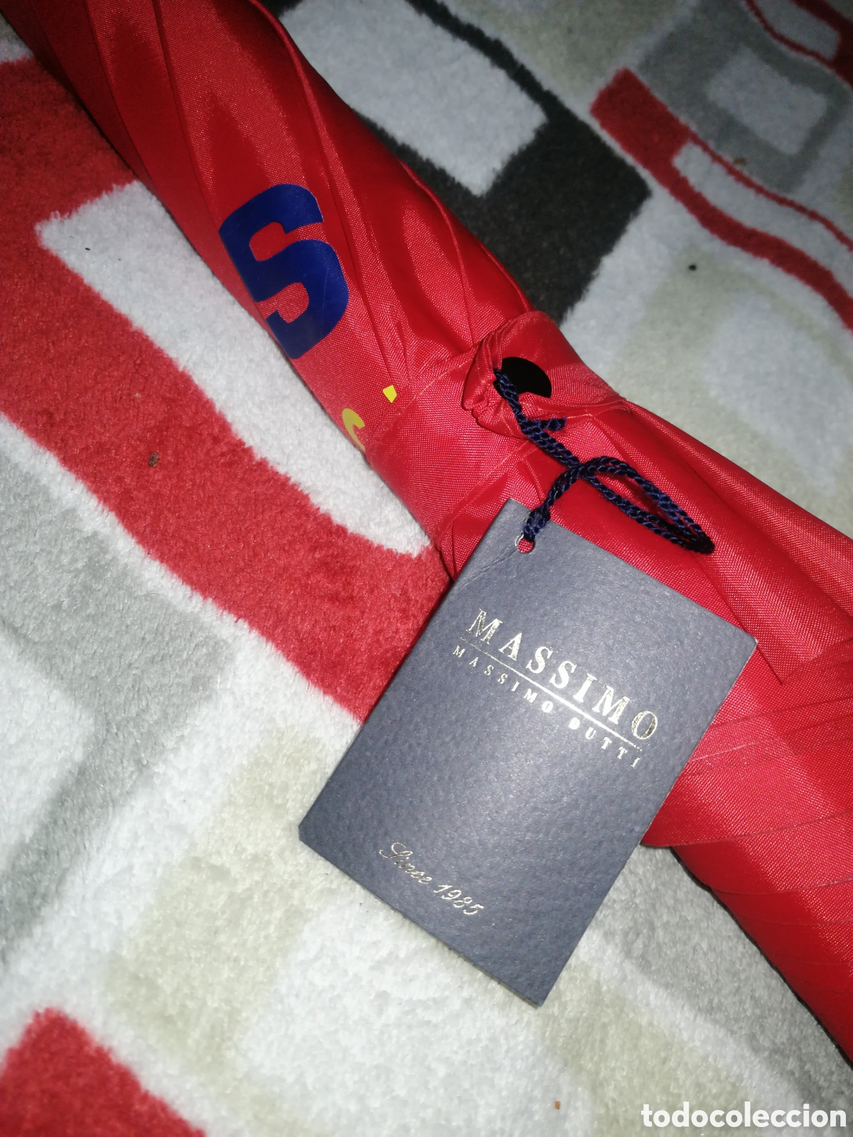 Vintage: Paraguas Massimo Dutti, rojo nuevo - Foto 8