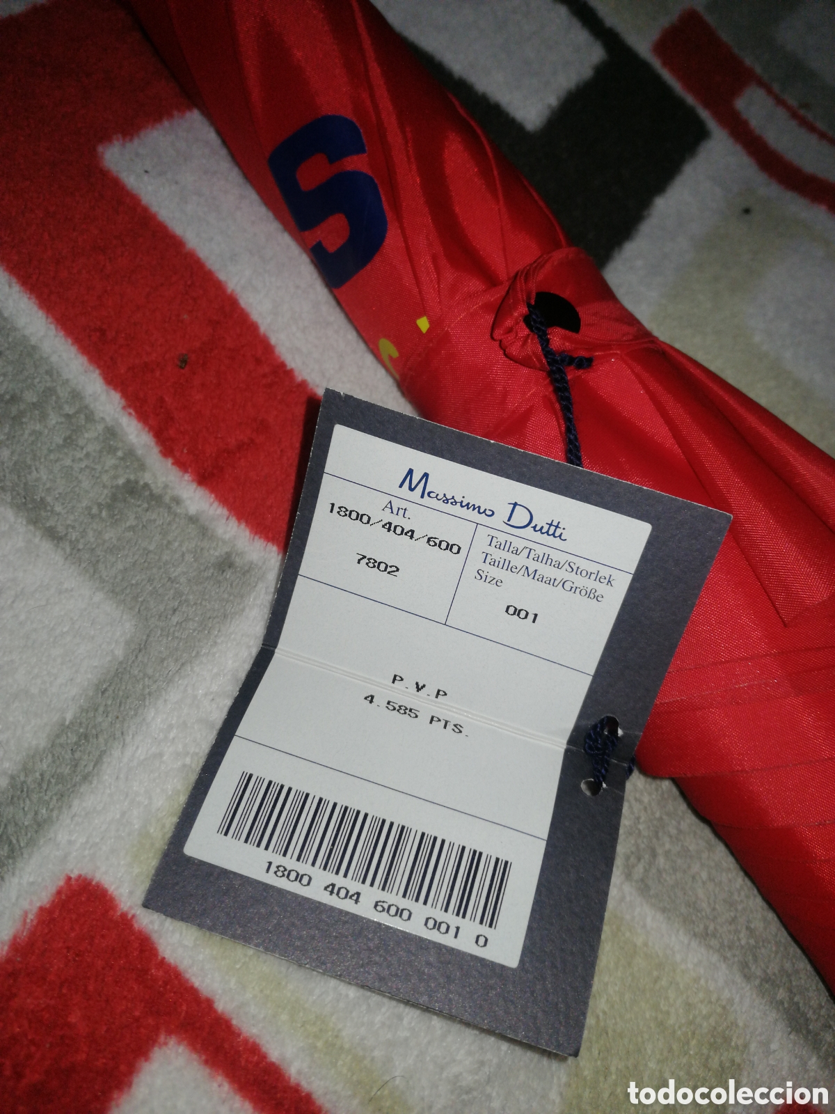 Vintage: Paraguas Massimo Dutti, rojo nuevo - Foto 9