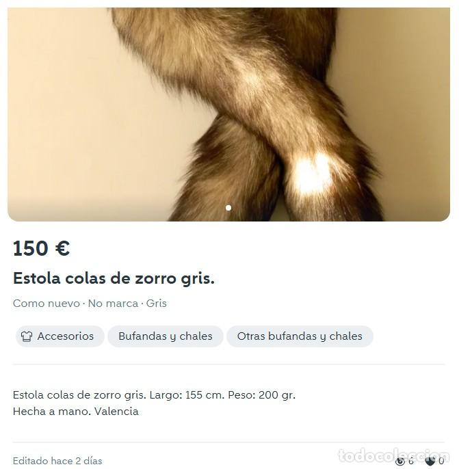 Vintage: Estola colas de zorro - Foto 2