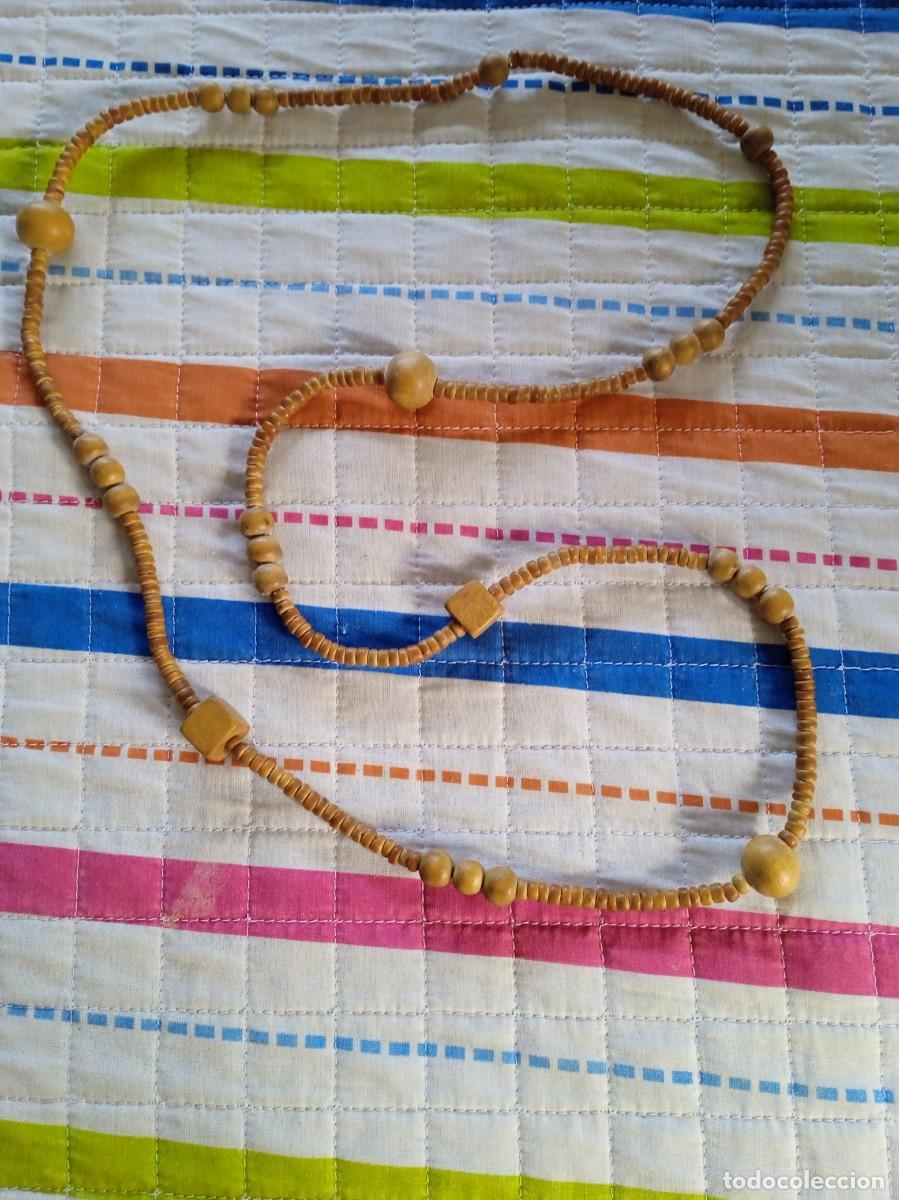 Vintage: COLLAR DE MADERA DE LOS A&Ntilde;OS 70 - Foto 2