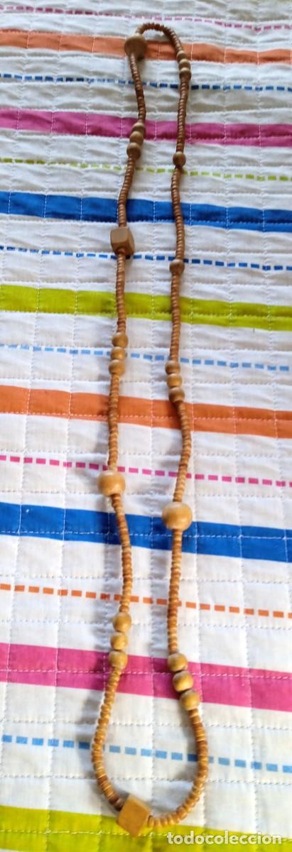 Vintage: COLLAR DE MADERA DE LOS A&Ntilde;OS 70 - Foto 3