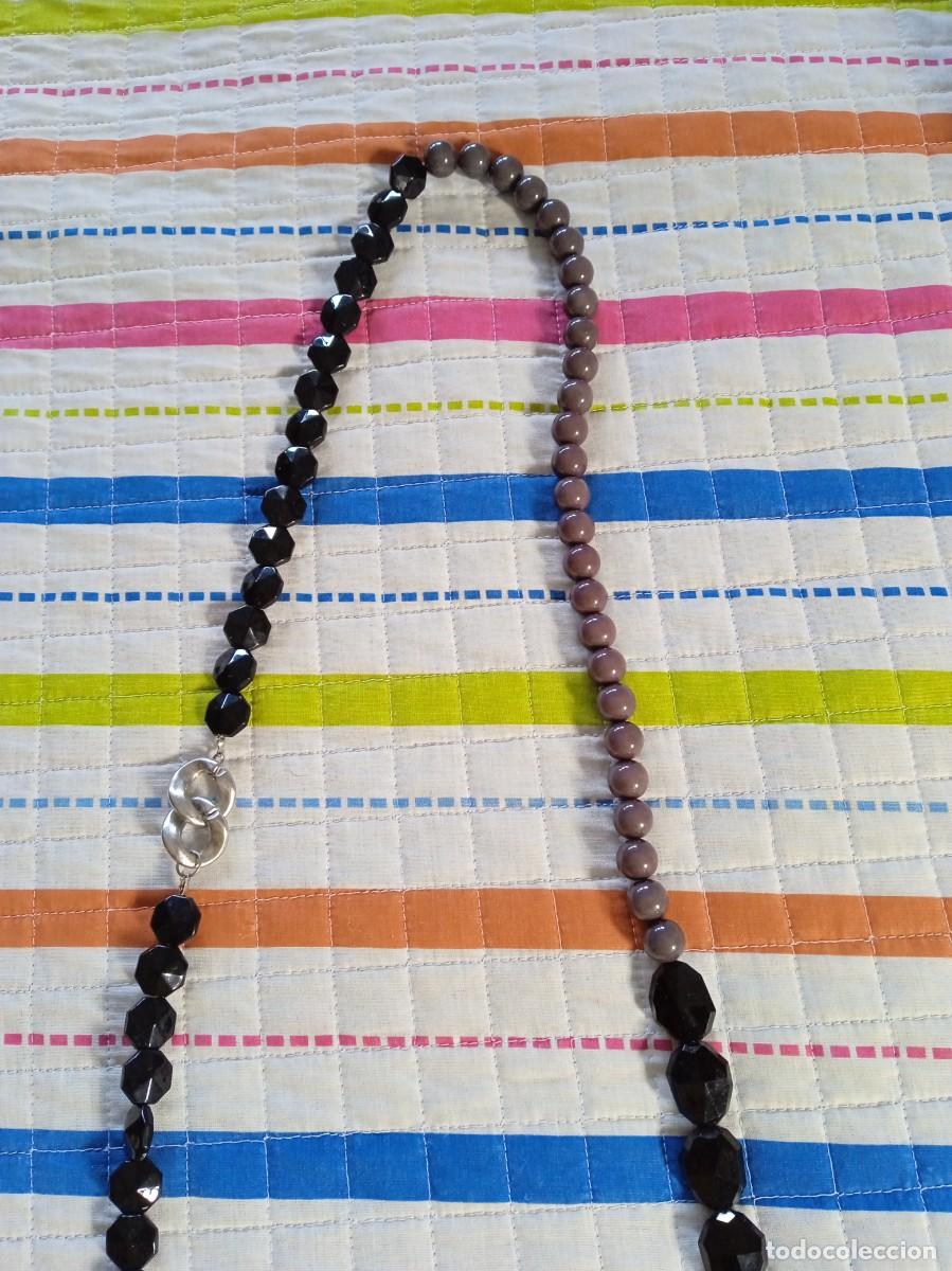 Vintage: COLLAR BICOLOR-NEGRO Y GRIS-ALOS 80 - Foto 3
