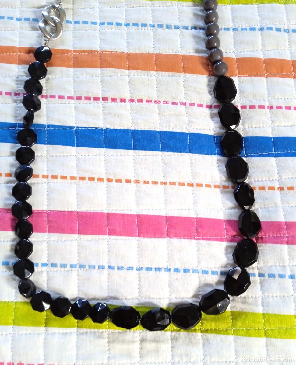 Vintage: COLLAR BICOLOR-NEGRO Y GRIS-ALOS 80 - Foto 5