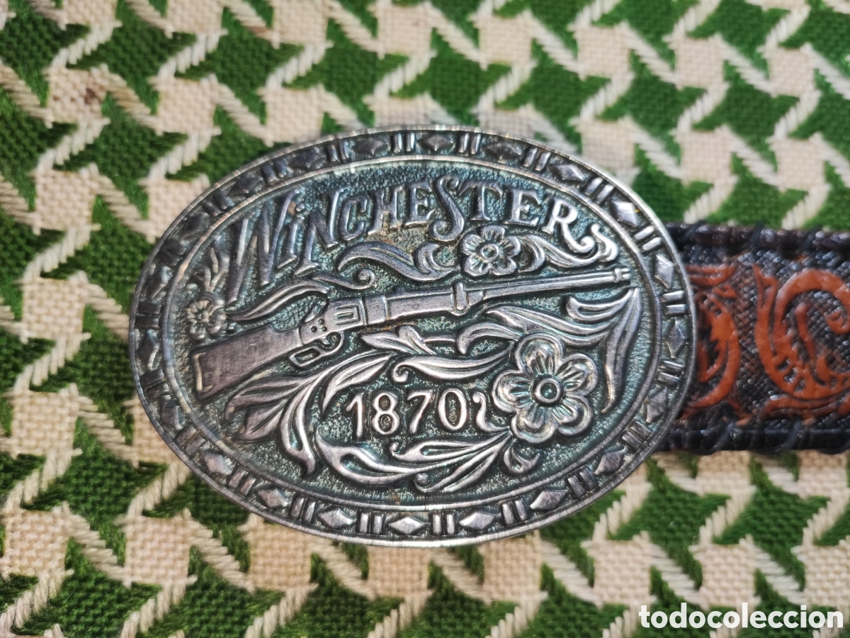 Vintage: CINTUR&Oacute;N EN CUERO &rdquo;EL CAMPERO&rdquo;. - Foto 4