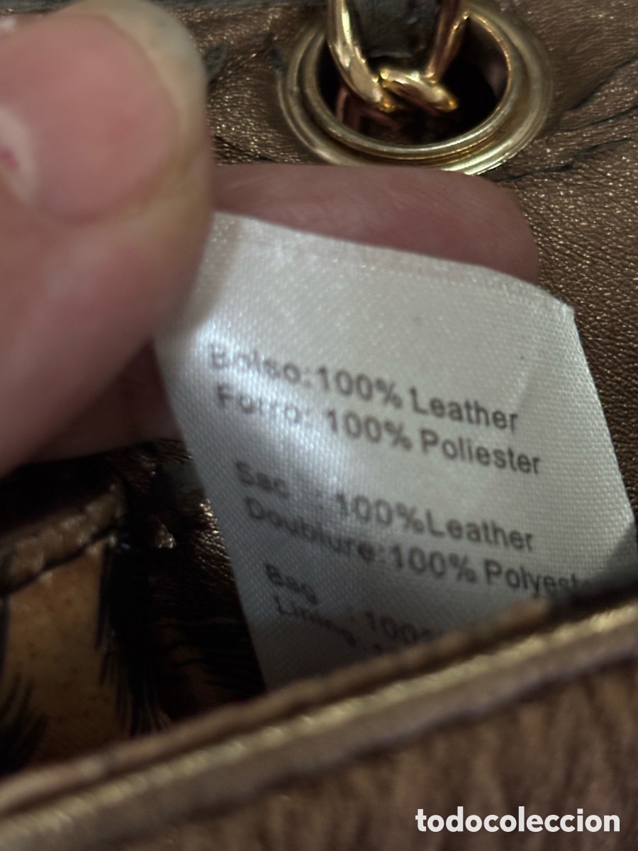 Vintage: Bolso dorado oscuro o bronce - Foto 4