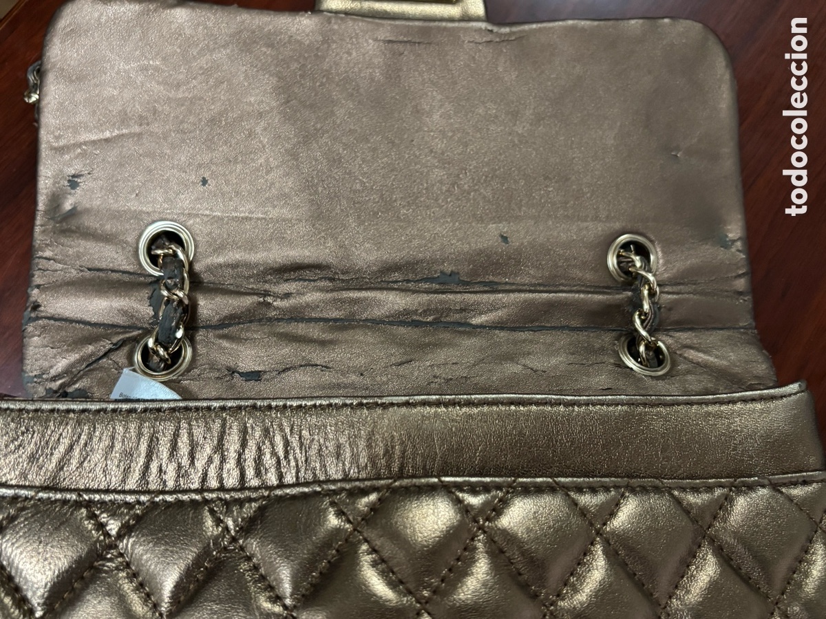 Vintage: Bolso dorado oscuro o bronce - Foto 5