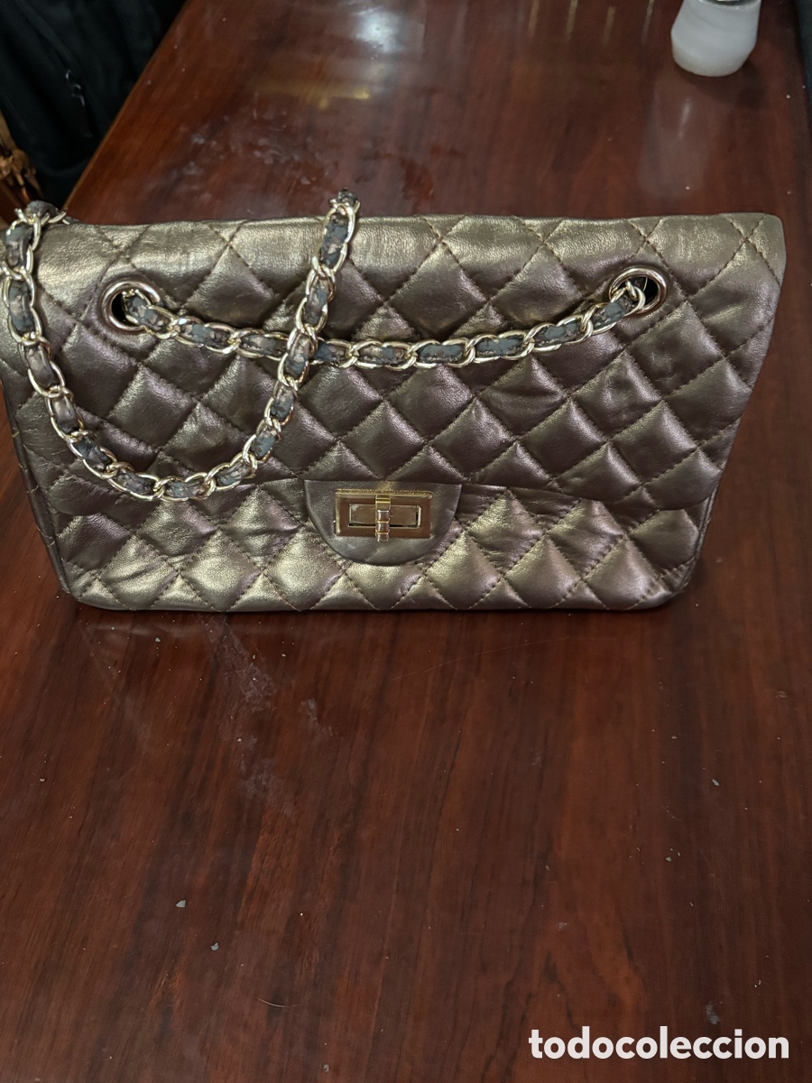 Vintage: Bolso dorado oscuro o bronce - Foto 1