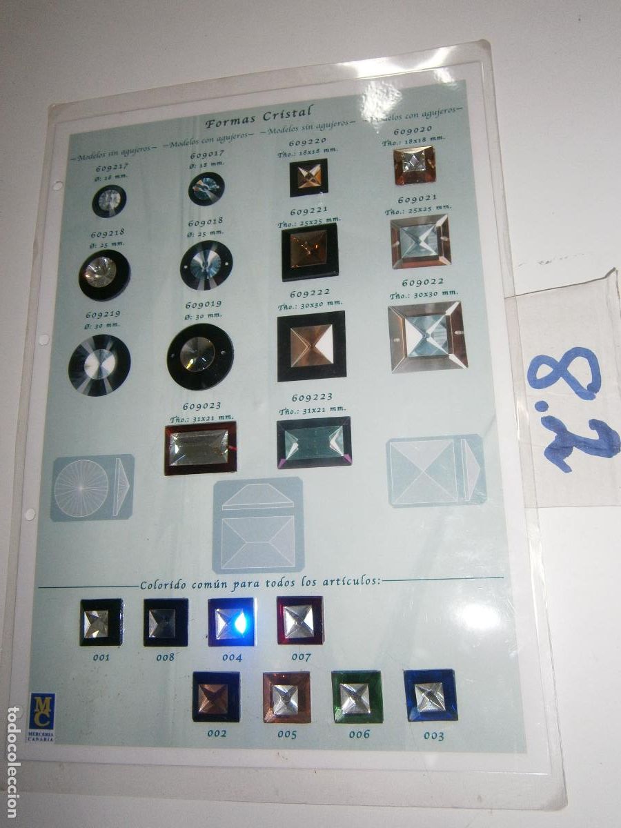 Vintage: MUESTRARIO - CRISTALES - Foto 1