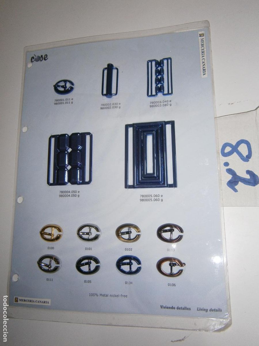 Vintage: MUESTRARIO - HEBILLAS - Foto 1