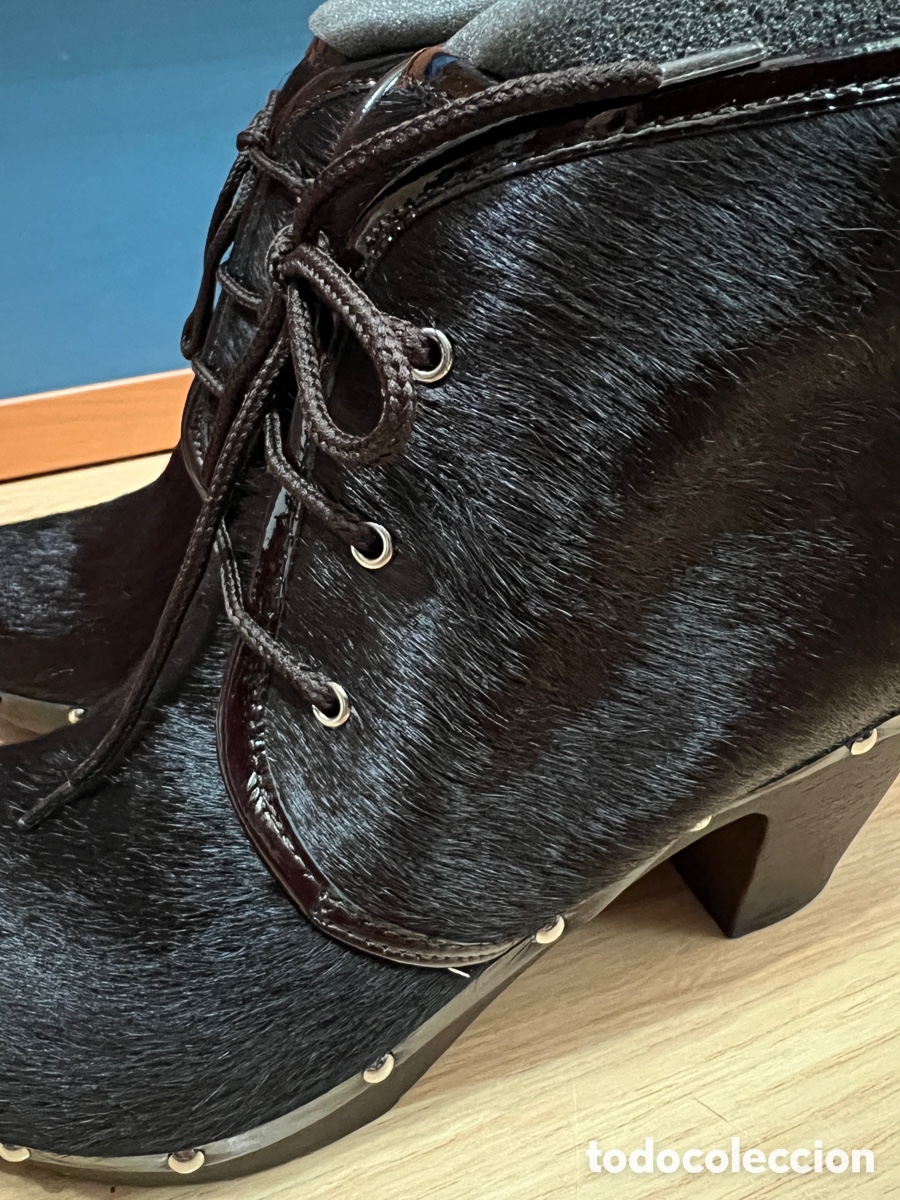 Vintage: Botines pelo potro marrones T/41 nuevos - Foto 4