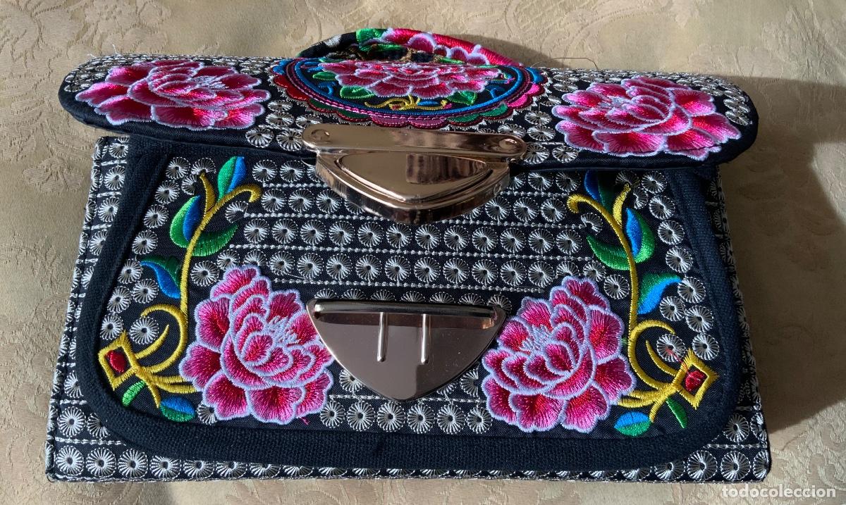Vintage: BOLSO BORDADO FLORES - Foto 7