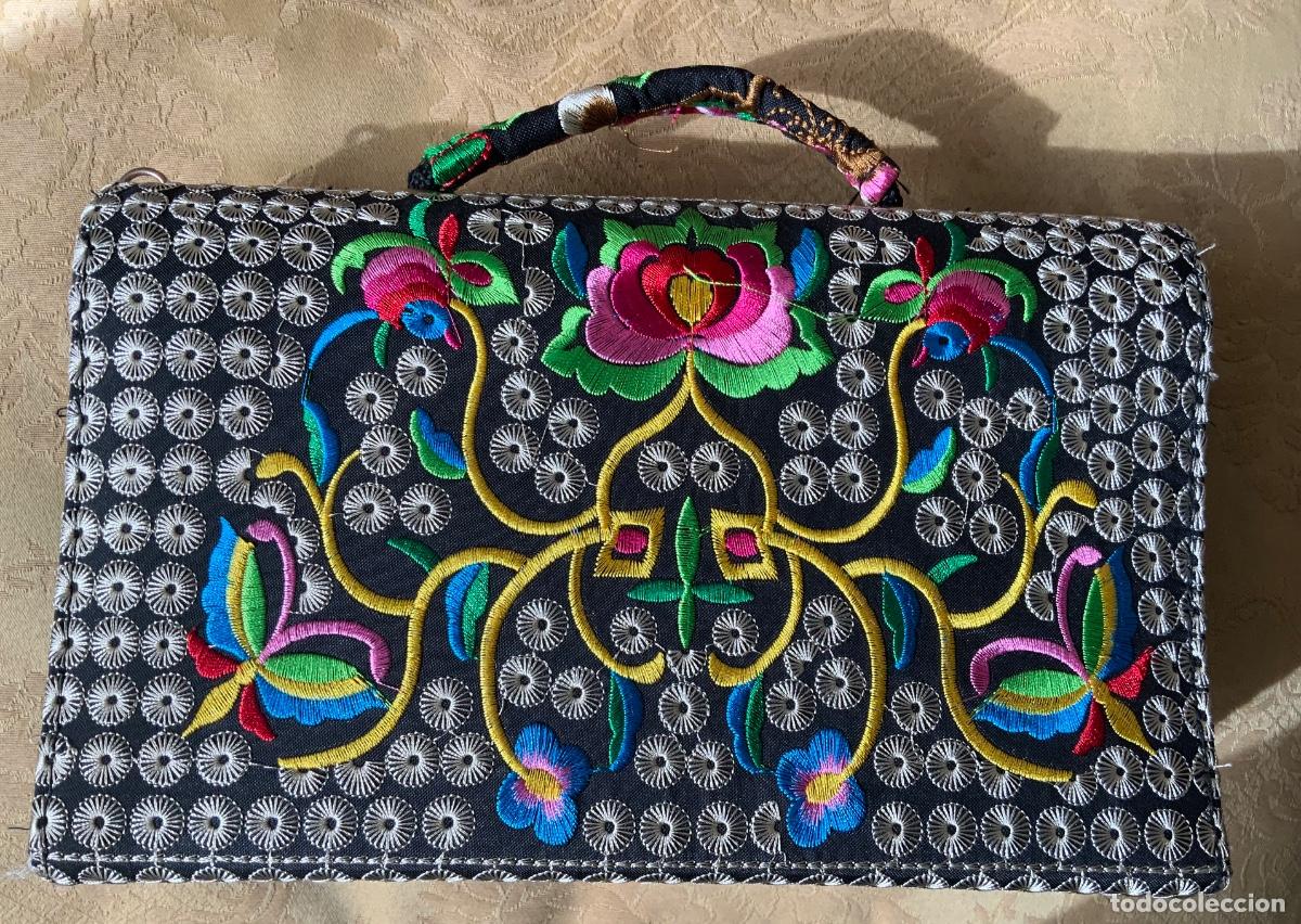 Vintage: BOLSO BORDADO FLORES - Foto 9