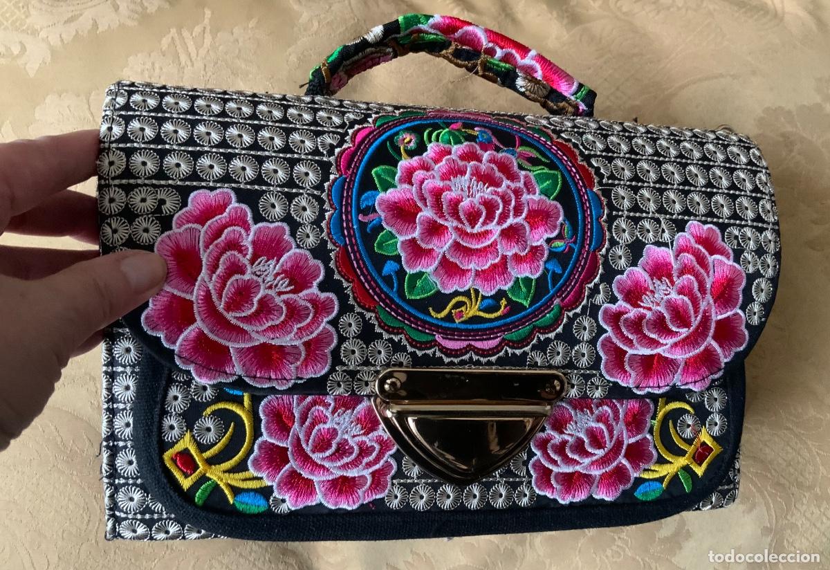 Vintage: BOLSO BORDADO FLORES - Foto 10