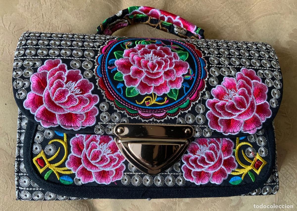 Vintage: BOLSO BORDADO FLORES - Foto 12