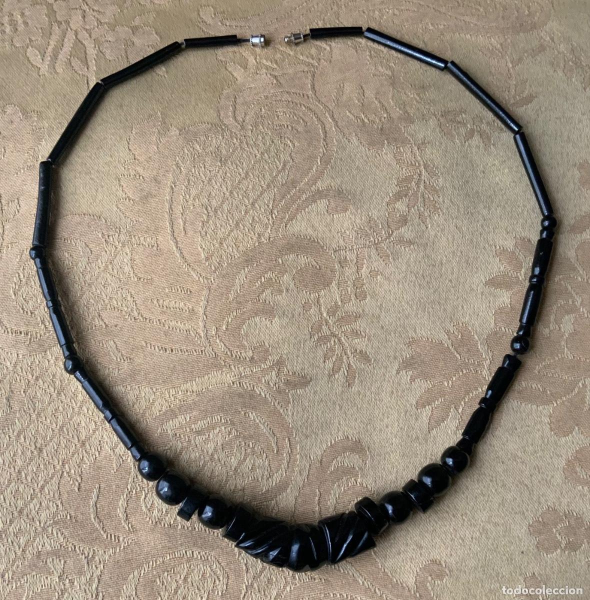 Vintage: ANTIGUO COLLAR CORAL NEGRO - Foto 1