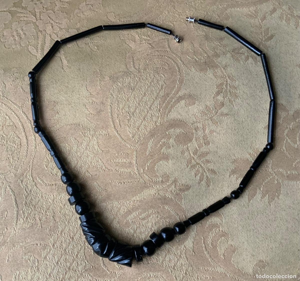 Vintage: ANTIGUO COLLAR CORAL NEGRO - Foto 4