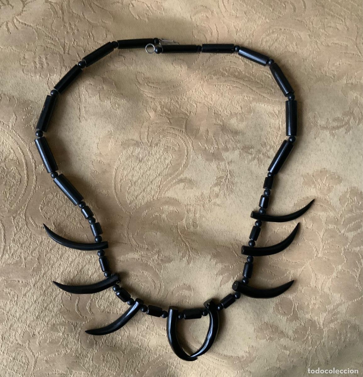 Vintage: ANTIGUO COLLAR CORAL NEGRO - Foto 5