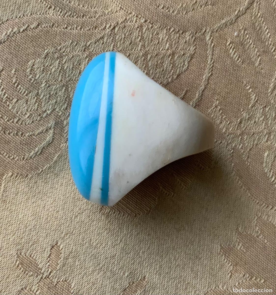 Vintage: ANILLO XL DE HUESO y AZUL TURQUESA - Foto 5