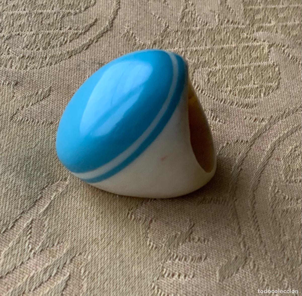 Vintage: ANILLO XL DE HUESO y AZUL TURQUESA - Foto 15