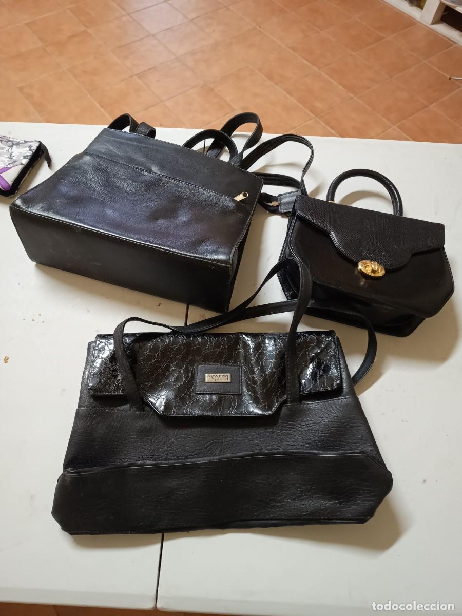 Vintage: Lote de tres Bolsos s&iacute;mil piel - Foto 1