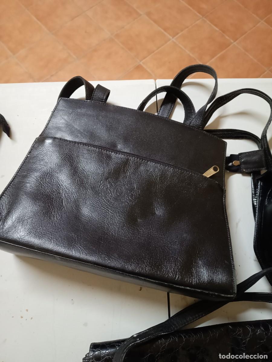 Vintage: Lote de tres Bolsos s&iacute;mil piel - Foto 3
