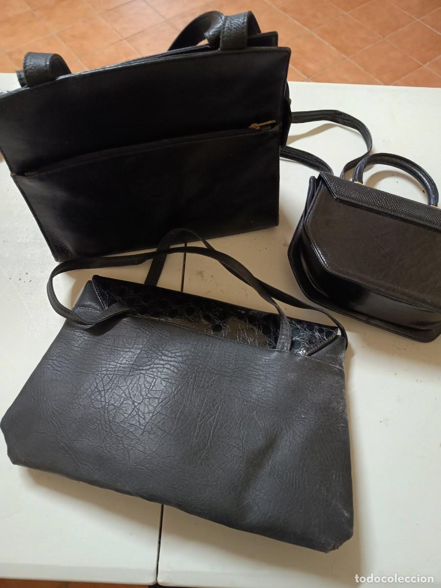Vintage: Lote de tres Bolsos s&iacute;mil piel - Foto 5