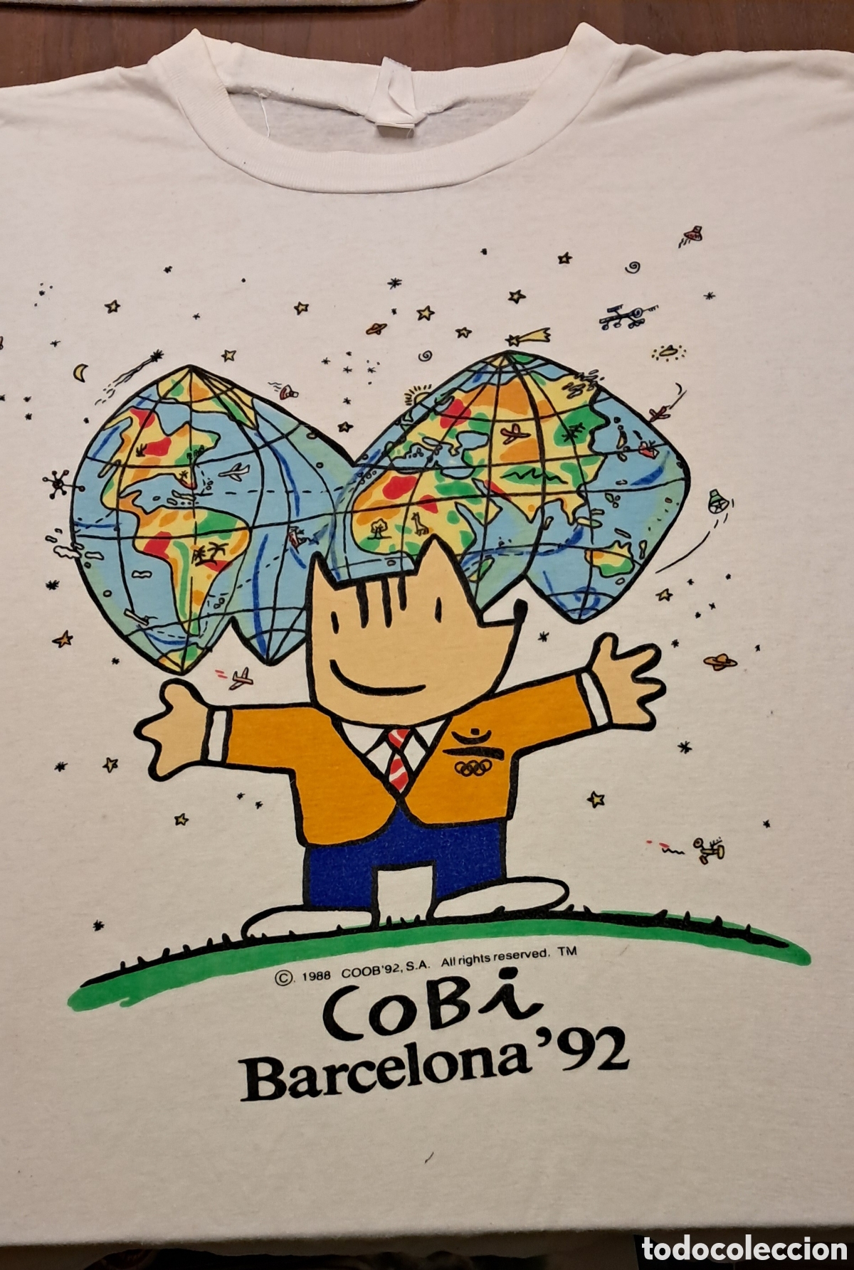 Vintage: Camiseta Cobi Barcelona 92 - Foto 1
