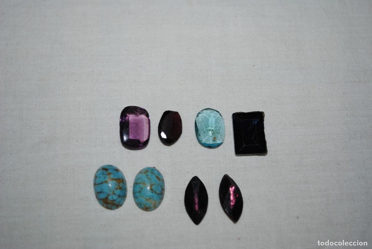 Vintage: LOTE DE OCHO GEMAS USADAS . - Foto 2