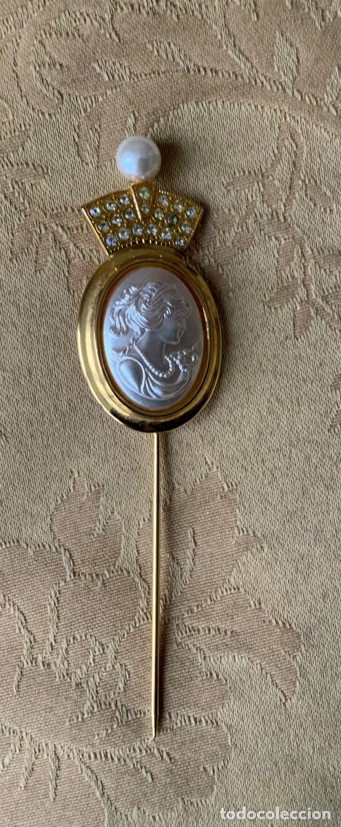Vintage: BROCHE ALFILER CAMAFEO NACARADO - Foto 3