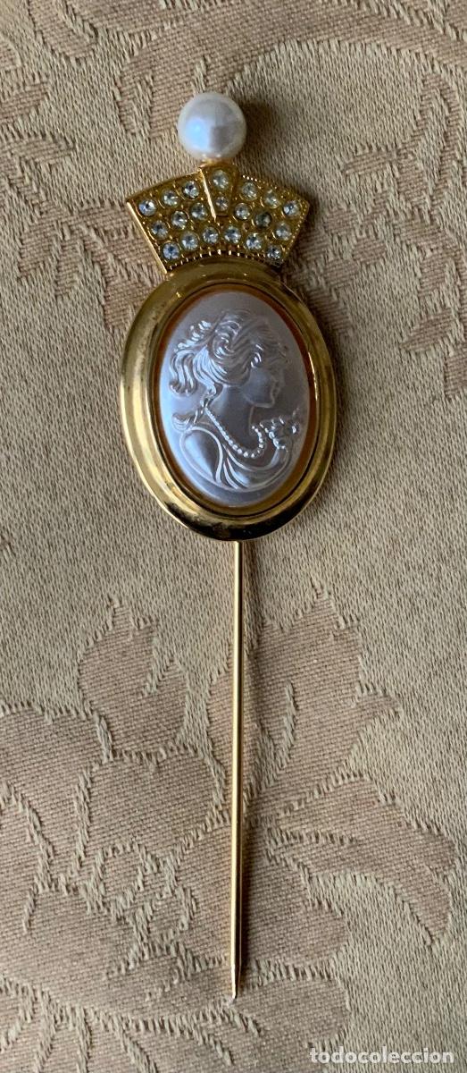 Vintage: BROCHE ALFILER CAMAFEO NACARADO - Foto 1