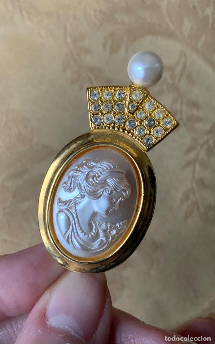 Vintage: BROCHE ALFILER CAMAFEO NACARADO - Foto 2