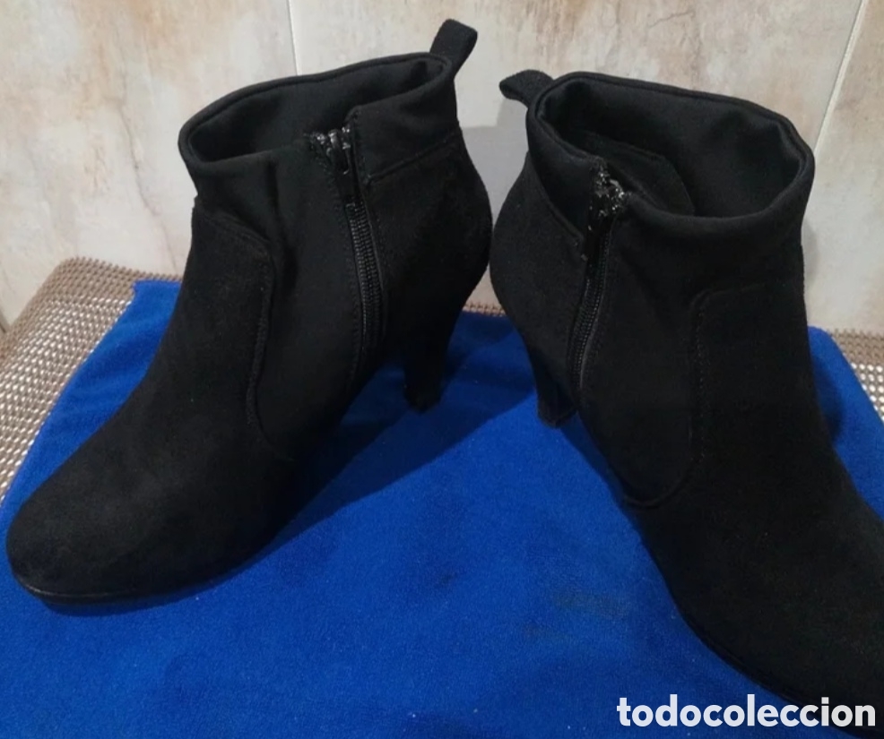 Vintage: Botines de mujer en piel, color negro. - Foto 3