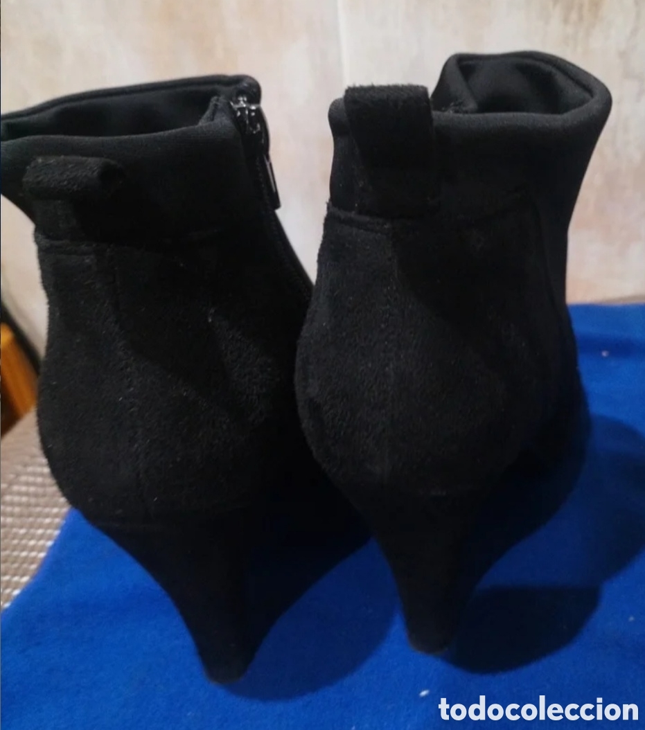 Vintage: Botines de mujer en piel, color negro. - Foto 6
