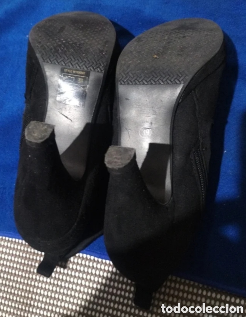Vintage: Botines de mujer en piel, color negro. - Foto 7